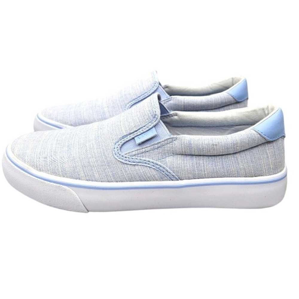 Lugz Womens Light Blue Chambray Slip On‎ Sneakers Low Top Casual Shoes